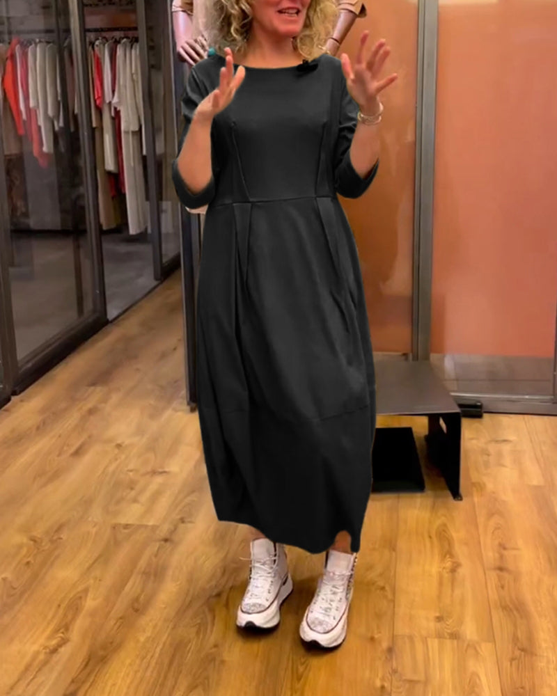 Jessica - Elegant Dress with Round Neck