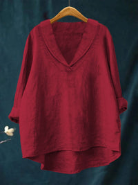 Sabina - Elegant Linen Summer Blouse