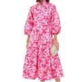 Tuckernuck Dress Tuckernuck Hyacinth Hot Pink Floral Midi Dress Color: