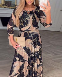 Gloria – Printed Chiffon Maxi Dress