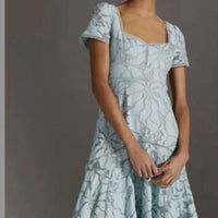 Dress Slim Lace Midi Dress 6 8 Lovely! Color: Blue Size: 8