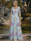 A Line Tea Length Party Dress Cocktail Dress Wedding Guest Dress