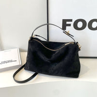 Maëlle Soft Suede Retro Shoulder Bag