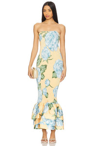 L'IDEE Ramblas Dress in Fleur Bleue from Revolve.com