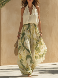 Tali – Elegant Floral Two-Piece Set