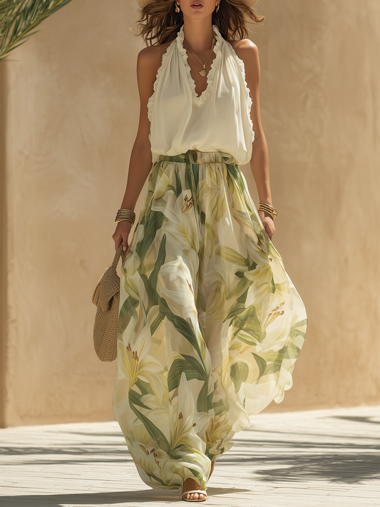 Tali – Elegant Floral Two-Piece Set