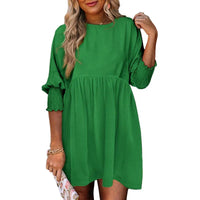 Luna – Casual Loose Fit Short Sleeve Mini Dress