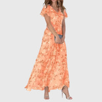 Lola | Figure Flattering Dress Orange