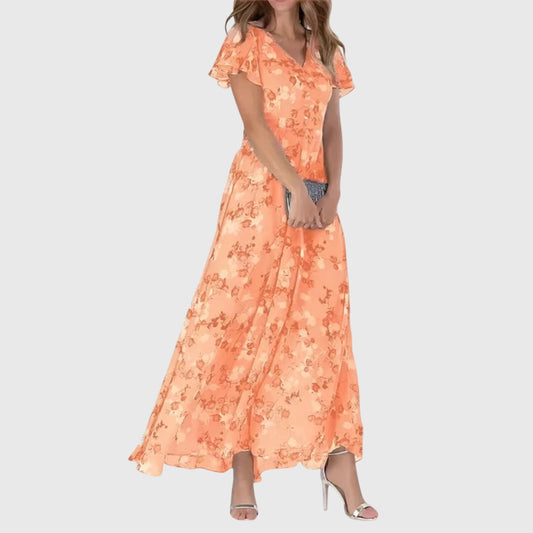Lola | Figure Flattering Dress Orange