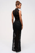 Lace Keyhole Maxi Dress Black Lace Maxi Dress Murci