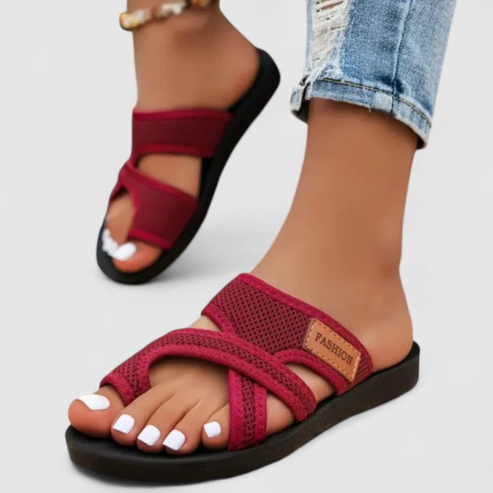Riyelle | Orthopedic Sandals Red
