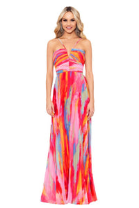 Xscape Womens Xscape Women's Taffeta Ruffle Short Sleeve Floor Length