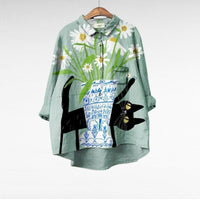 Alice - Elegant Linen Summer Blouse