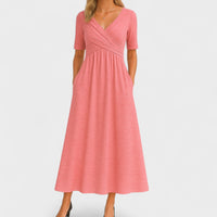 Ida | Elegant Midi Dress Pink
