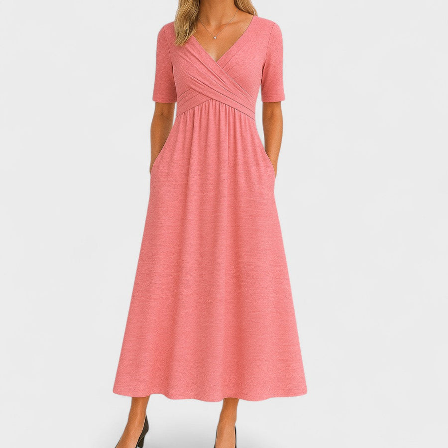 Ida | Elegant Midi Dress Pink