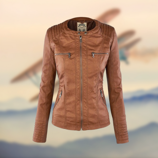 Ava - Timeless Vegan Leather Jacket