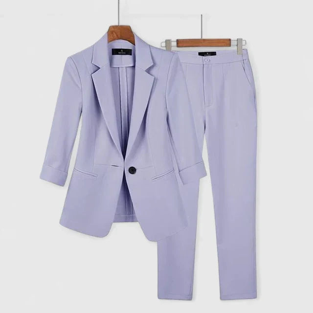 Nyvanna | Sophisticated Blazer Set Purple
