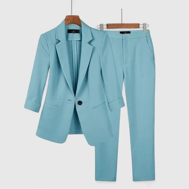 Nyvanna | Sophisticated Blazer Set Blue
