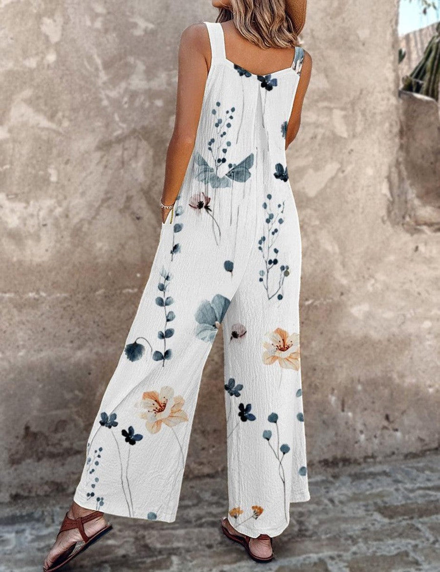 Isabella - Comfortable Printed Dungarees