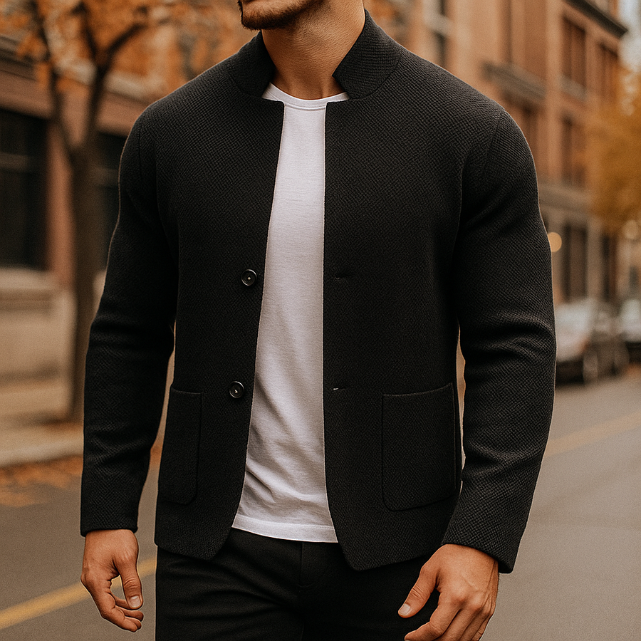 Simeon - Textured Knit Cardigan