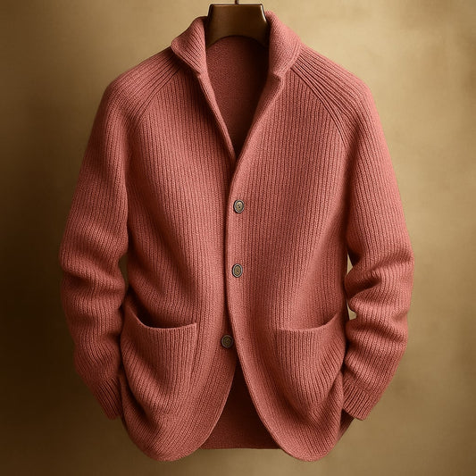 Luca - Lightweight Knit Cardigan with Pockets – Pink
