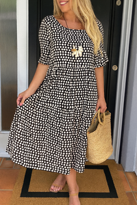 Loren – Short-Sleeve Midi Dress