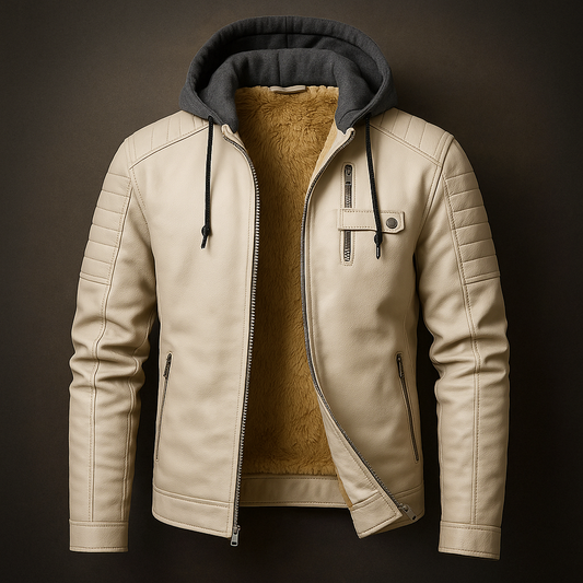 Toby – Hooded Leather Jacket