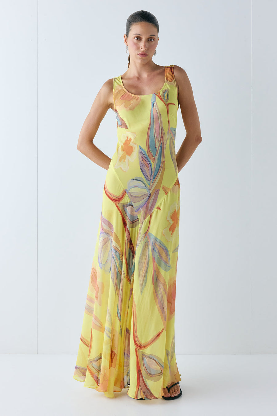 Alora Sheer Maxi Dress Anais