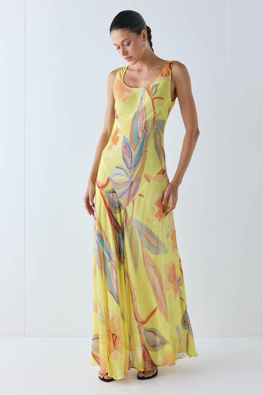 Alora Sheer Maxi Dress Anais