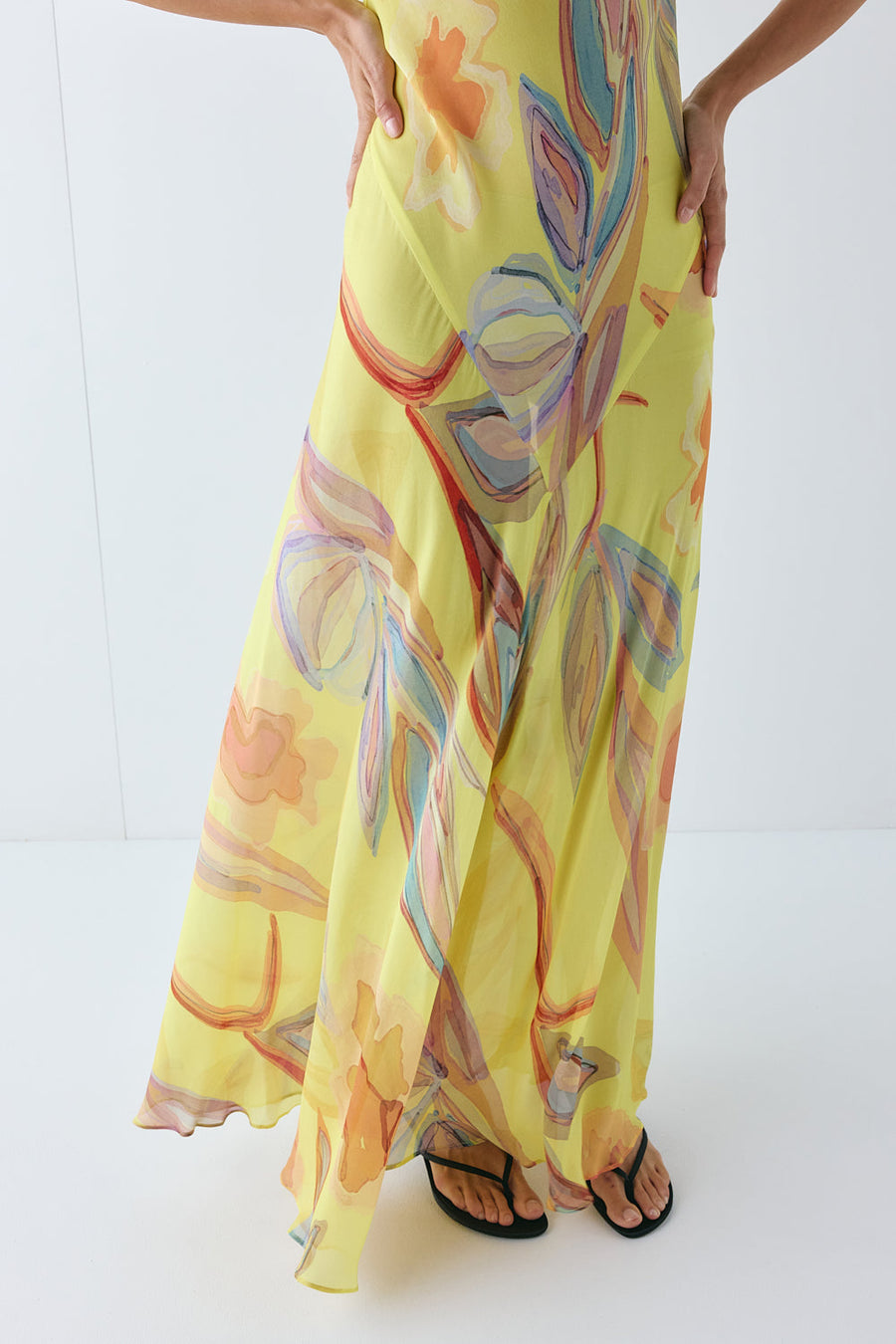 Alora Sheer Maxi Dress Anais