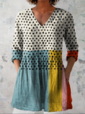 Arianwen - Long Blouse with V-Neck