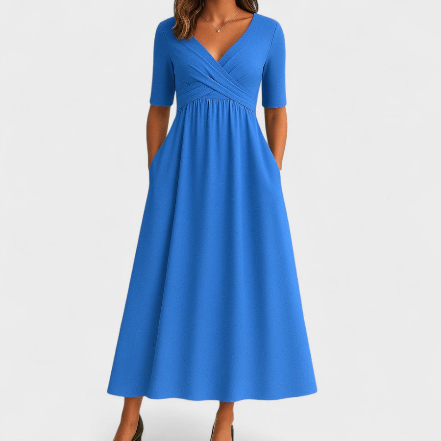 Ida | Elegant Midi Dress Light blue