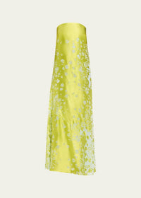 Christopher Esber Strapless Burnout Maxi Dress