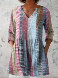 Celosia - Long Blouse with V-Neck