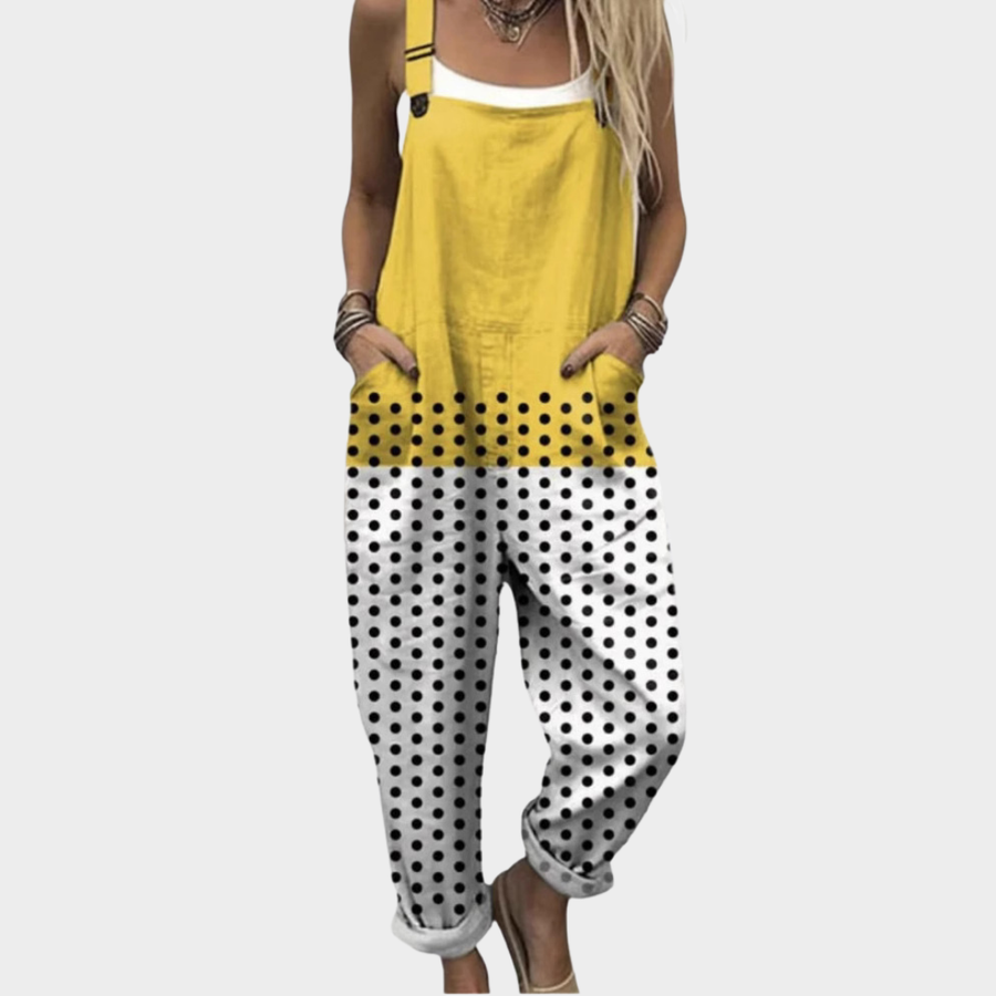Rebecca - Comfortable Printed Dungarees