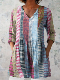 Belinda – Long Blouse with Statement Pattern