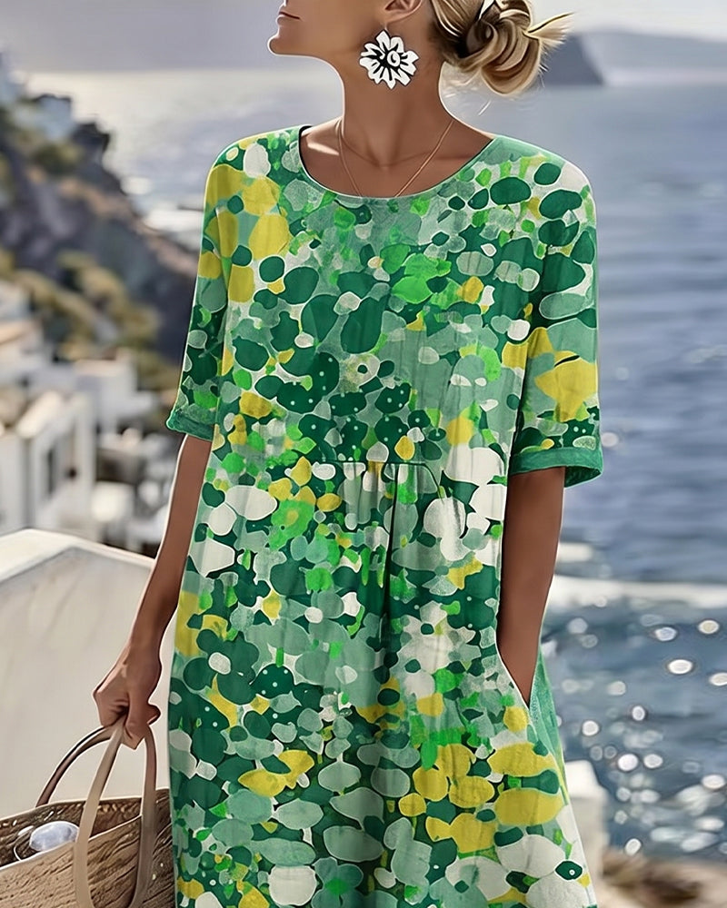 Vivia – Printed Loose-Fit Dress