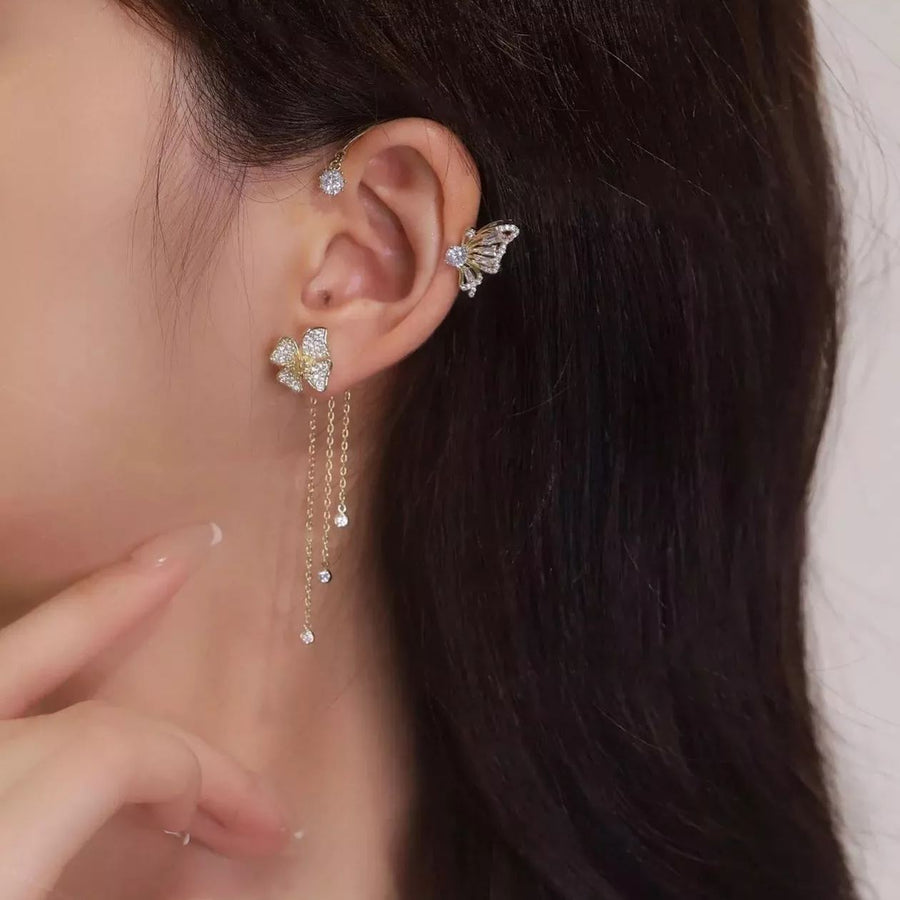 Liriel - Butterfly Tassel Earrings