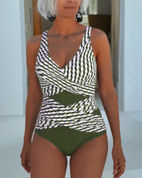 Genevieve – Elegant Cross-Over Swimsuit