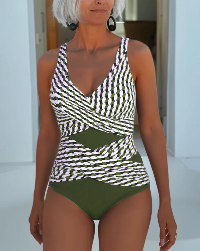Genevieve – Elegant Cross-Over Swimsuit
