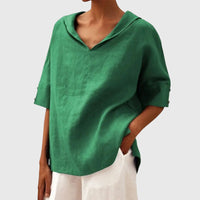 Ayla | Blouse - Orange Green