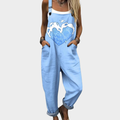Catherine - Comfortable Printed Dungarees