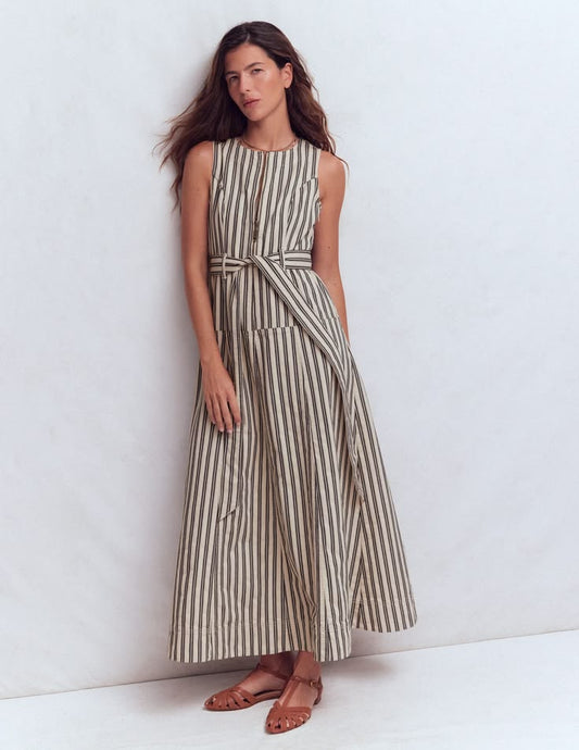 Sleeveless Zip Denim Dress