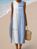 Caterina - Sleeveless Relaxed Fit Midi Dress
