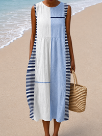 Caterina - Sleeveless Relaxed Fit Midi Dress