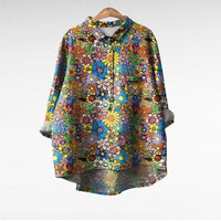 Naomi - Elegant Linen Summer Blouse