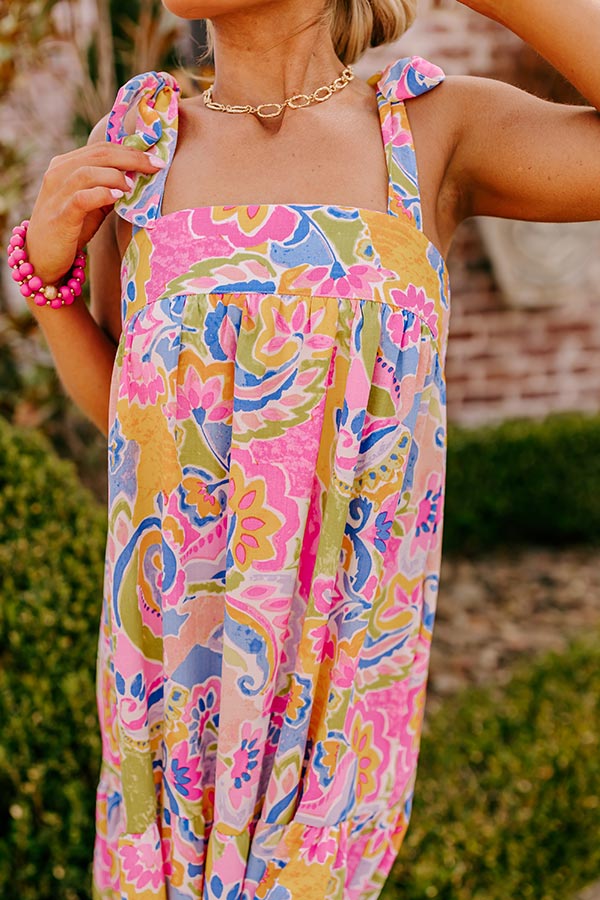 Resort Radiance Paisley Maxi Dress