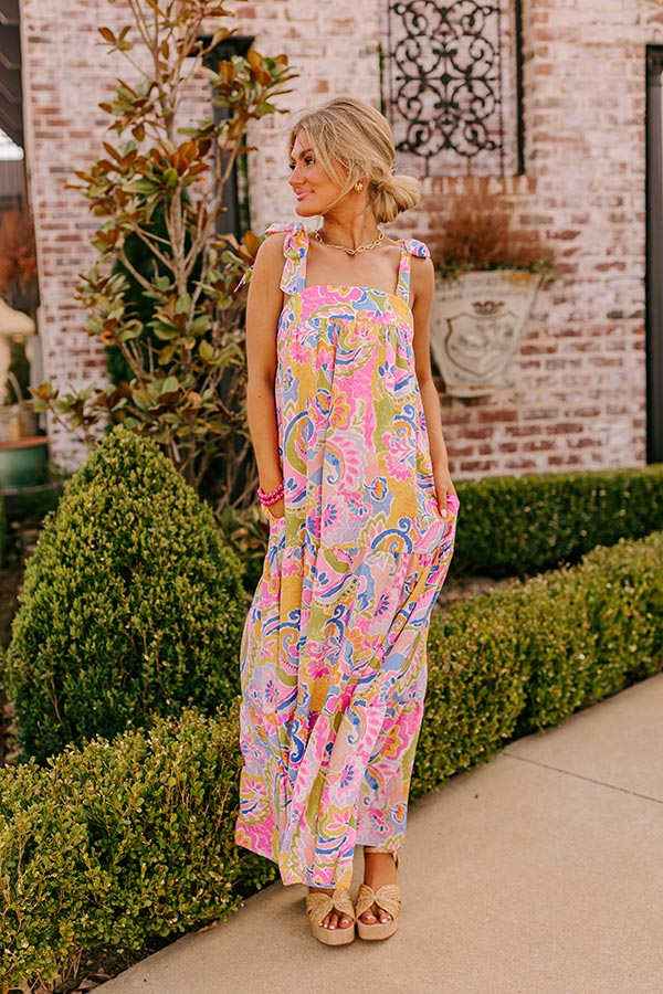 Resort Radiance Paisley Maxi Dress