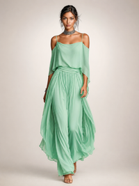 Felicita – Elegant Chiffon Trouser Set