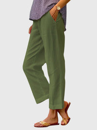 Elaine | Elegant Women's Pants Green